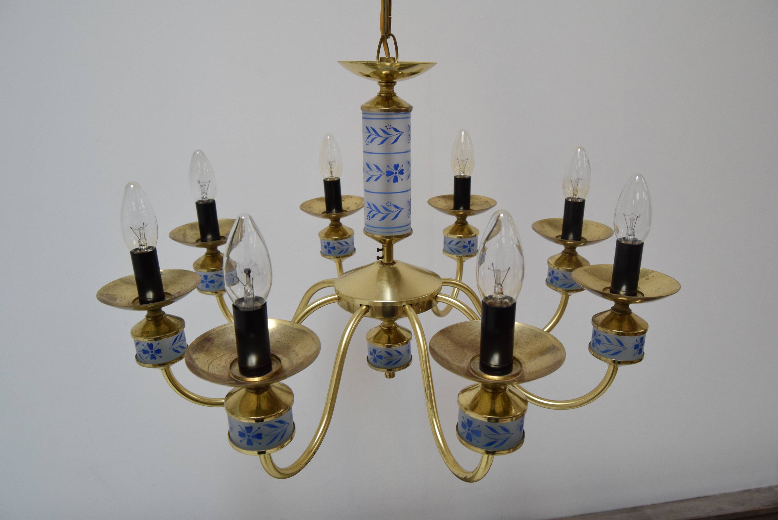 Mid-century Chandelier by Kamenicky Senov, Czechoslovakia, 1970's.