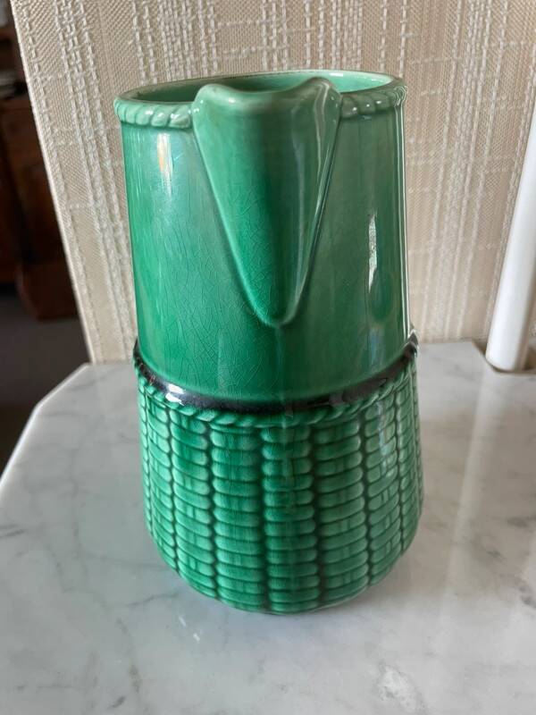 Sarreguemines green carafe number 3