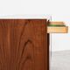 Midcentury Danish lowboard in teak with 2 sliding doors by Hundevad 1960s - 138cm