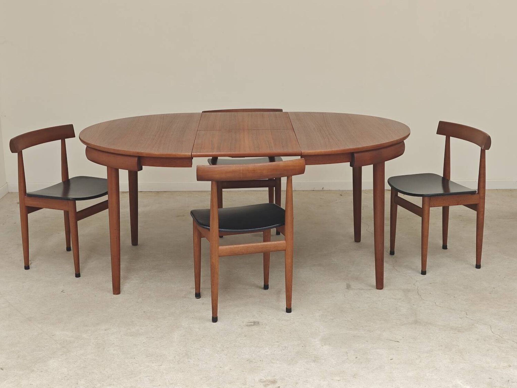 Table de repas et 4 chaises par Hans Olsen pour Frem Rojle  Danemark