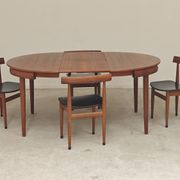 Table de repas et 4 chaises par Hans Olsen pour Frem Rojle  Danemark