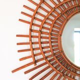 Mirror in rattan galaxy or ortf 80x61cm