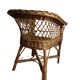 Vintage, children's armchair in woven rattan from around 1970.