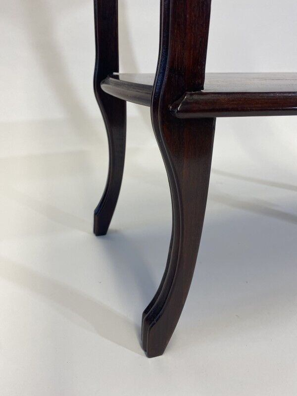 French Art Nouveau two-tier service table by Emile Gallé