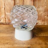 Molded glass wall light