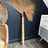 Large colonial fly catcher, broom, vintage retro decoration
