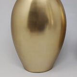 Paire de vases en céramique en couleur dorée années 1970