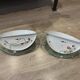 Pair of Bahag wall lights, chrome half-spheres on curved glass, 1980s