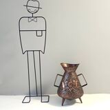 Vintage Copper Umbrella Stand Attr. to Angelo Bragalini, Italy