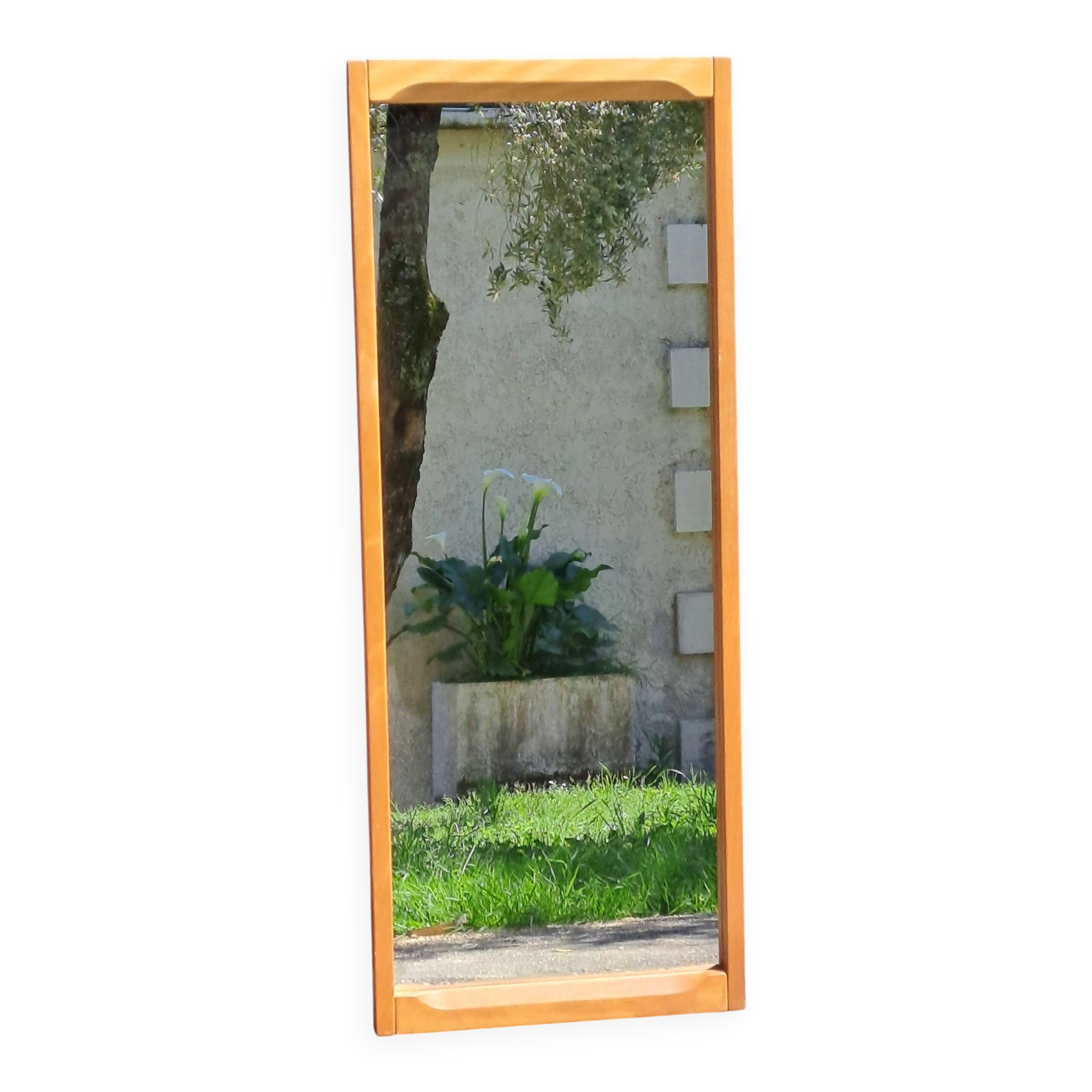 Teak mirror by Aksel Kjersgaard, Vintage Scandinavian 1960s
