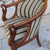Paire de fauteuils "col de cygne"