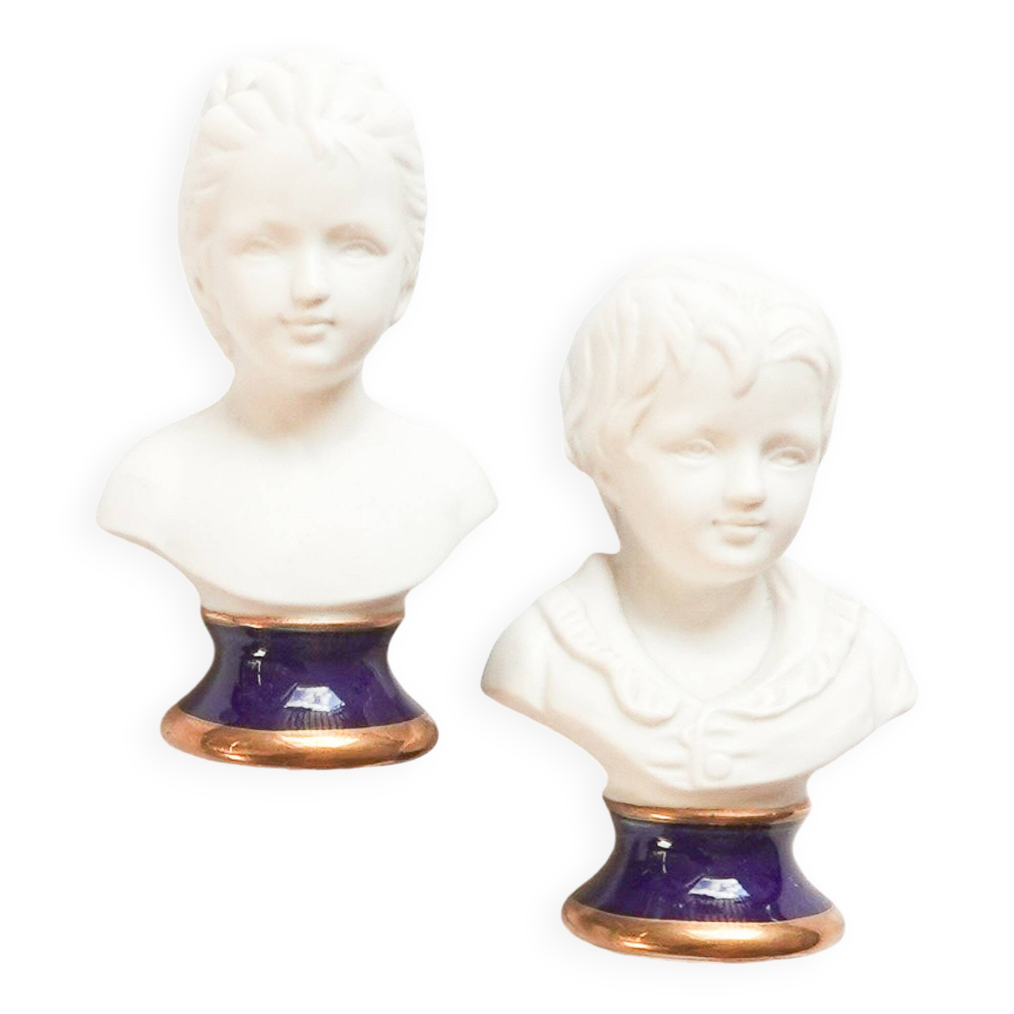 Pair of children's busts
