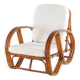 "Bretzel" armchair in rattan