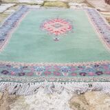 Moroccan rug 123x185cm handmade wool on cotton