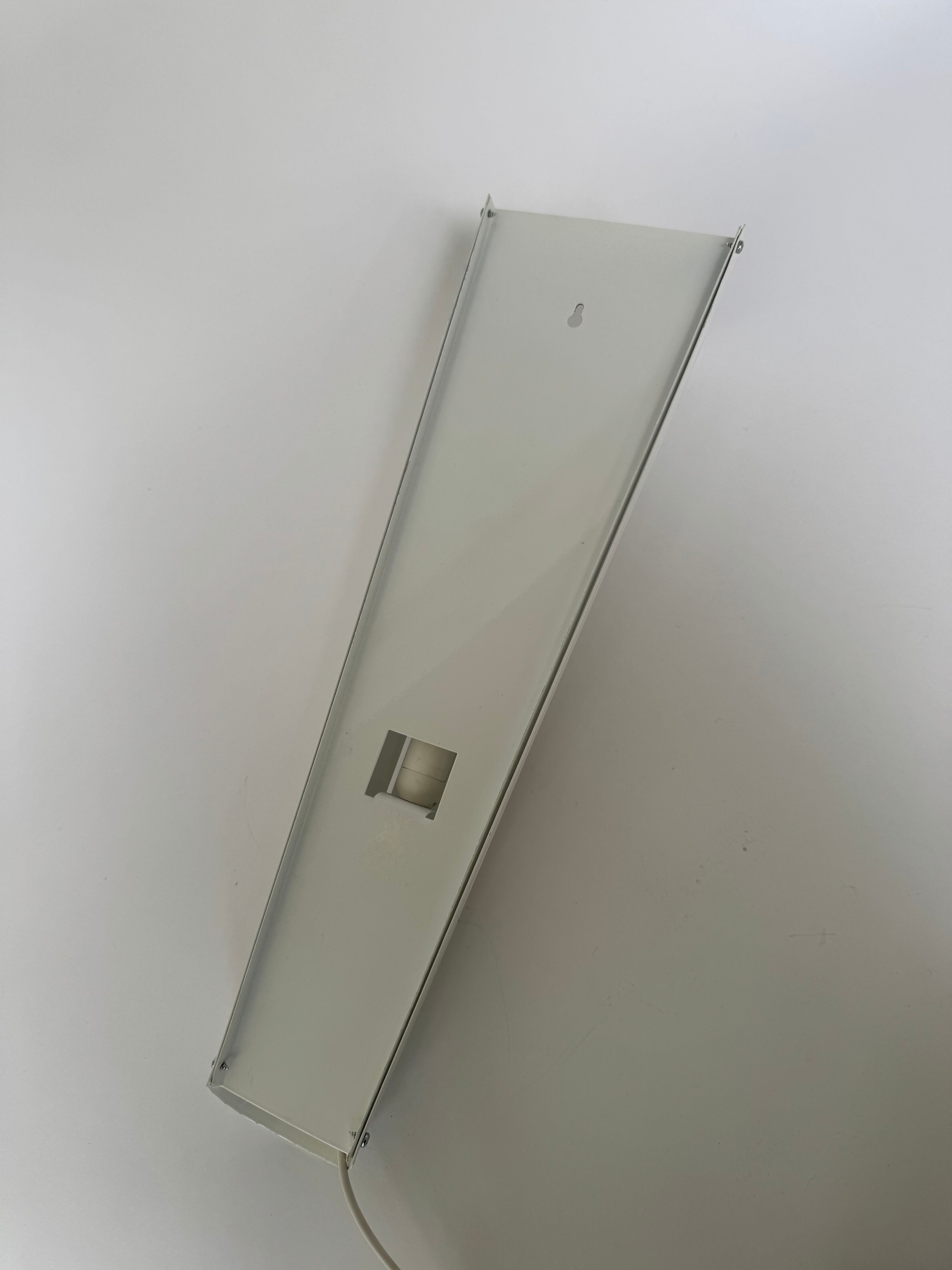 Vintage Italian Pair of Large White Wall Lamps By Ventura Design