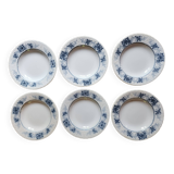 Deep plates x 6 from the French manufacturer Sarreguemines, Aïda collection. Old and rare