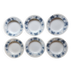 Deep plates x 6 from the French manufacturer Sarreguemines, Aïda collection. Antique and rare.
