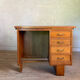 Vintage oak half-minister desk