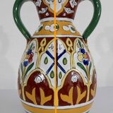 Polychrome vase in glazed earthenware, Nabeul – 1920