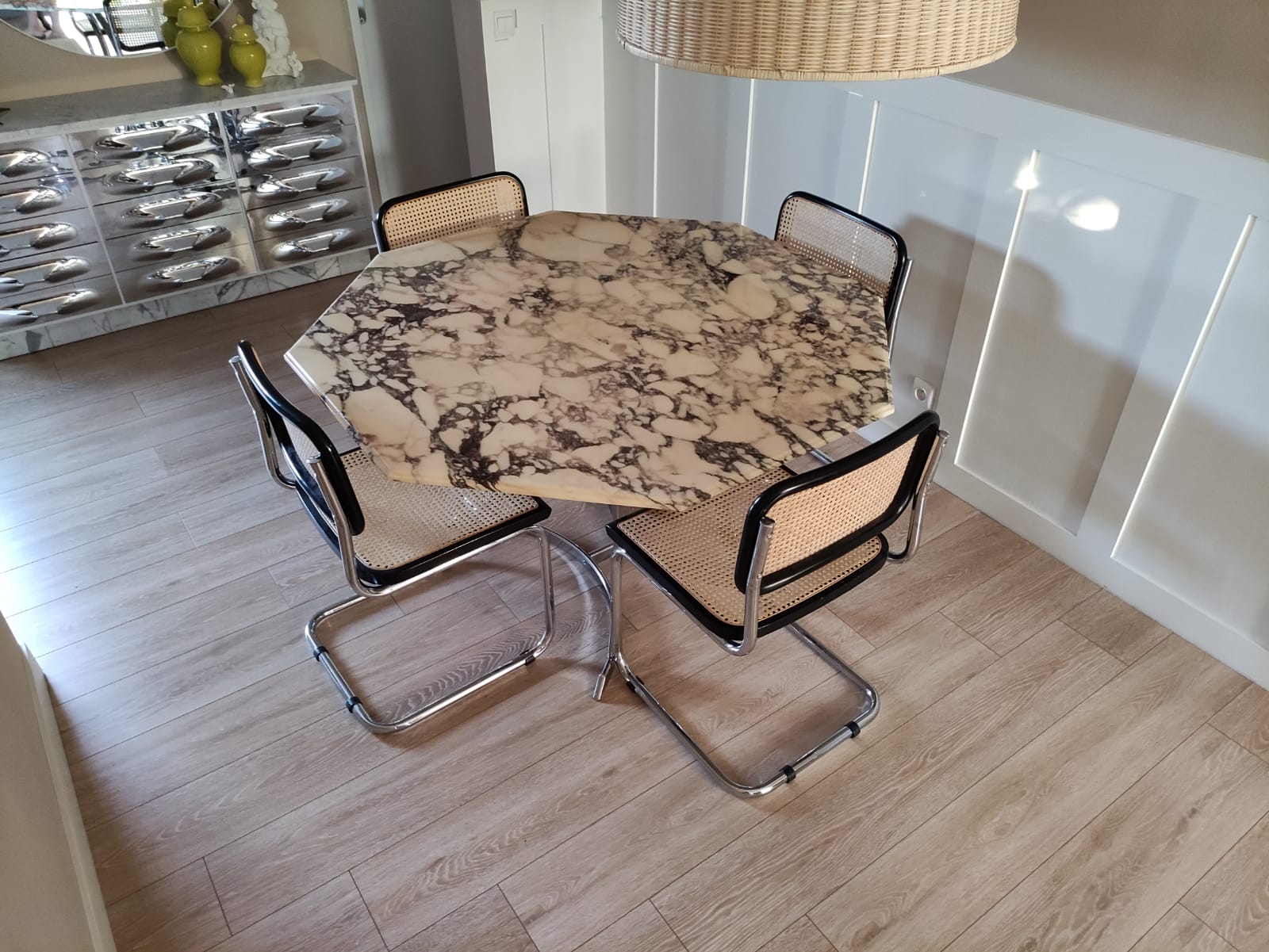 Marble dining table 70s