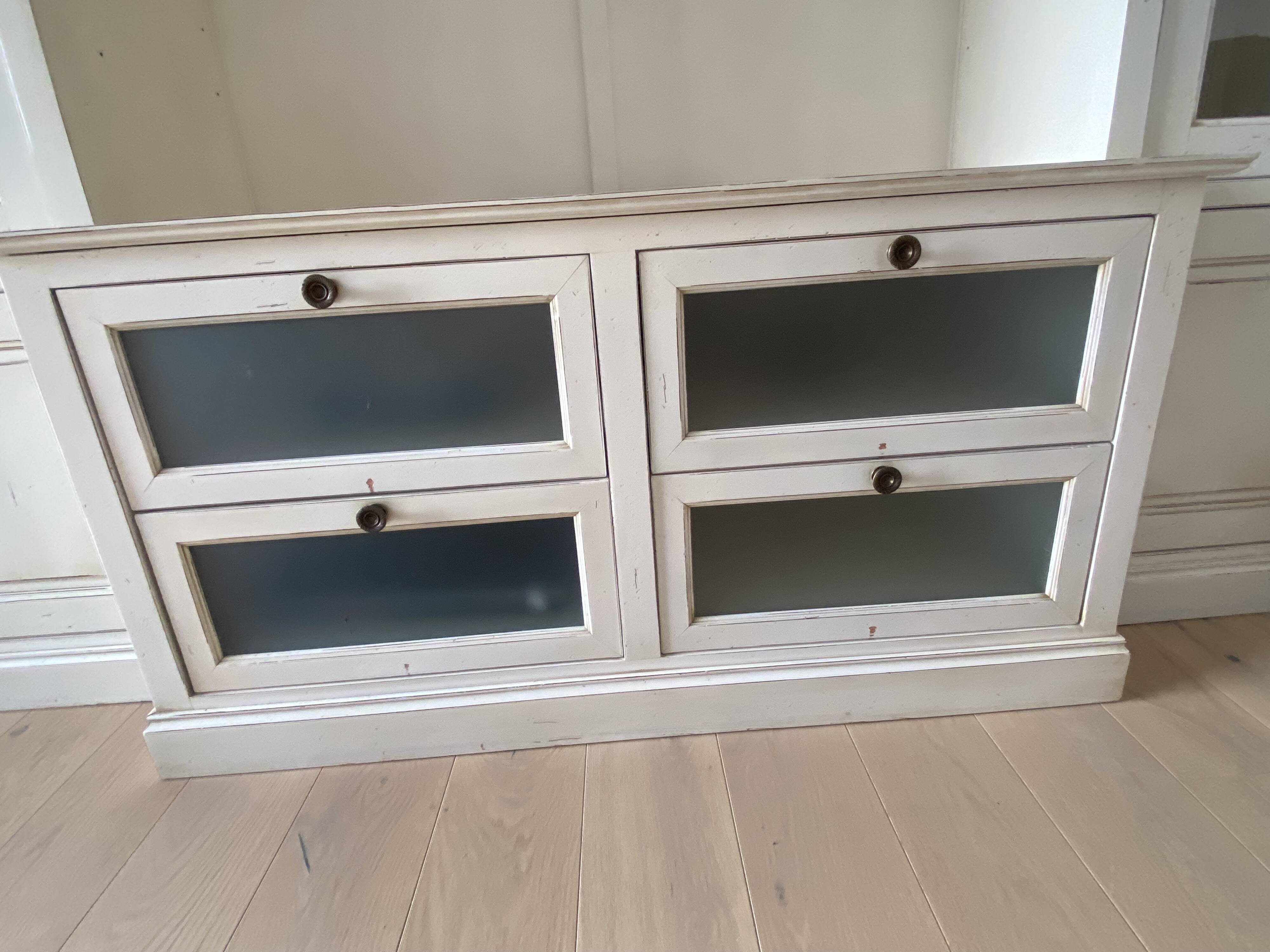 TV-library unit, signed Bernard Siguier, Belle-Hélène collection