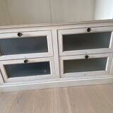 TV-library unit, signed Bernard Siguier, Belle-Hélène collection