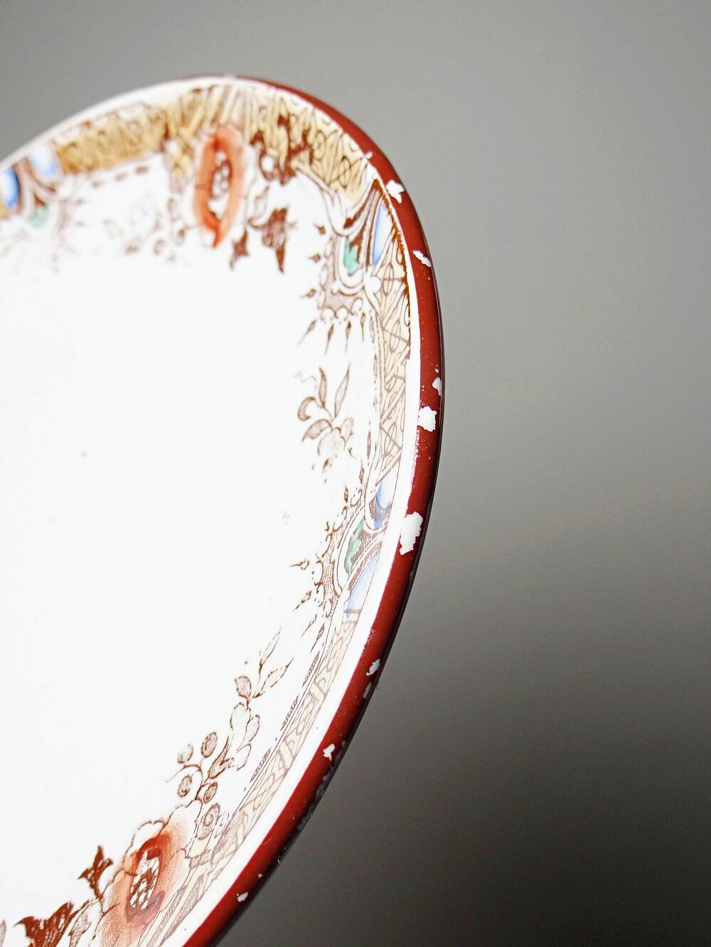 Sarreguemines tea service - Kyoto - antique 5 cups 6 saucers in Japanese style