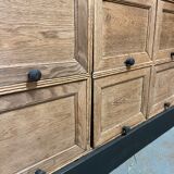 Oak clamshell cabinet