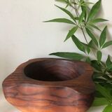 Large mortar in olive wood