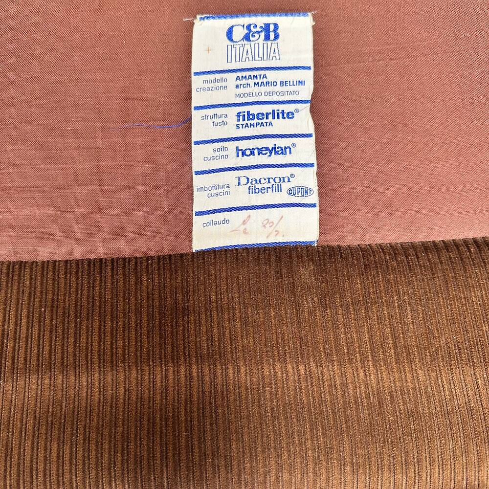 Set of 3 modular armchairs Amanta, Mario Bellini, C&B Italia, 1960s