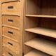 Notary cabinet in solid raw oak, 1920
