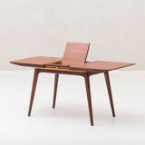 Extendable dining table by Louis Van Teeffelen for Wébé, Dutch design, 60’s