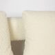 “Bean” shaped 3-seater sofa, in blond beech. Contemporary work