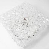 60's square glass floral-shaped ceiling