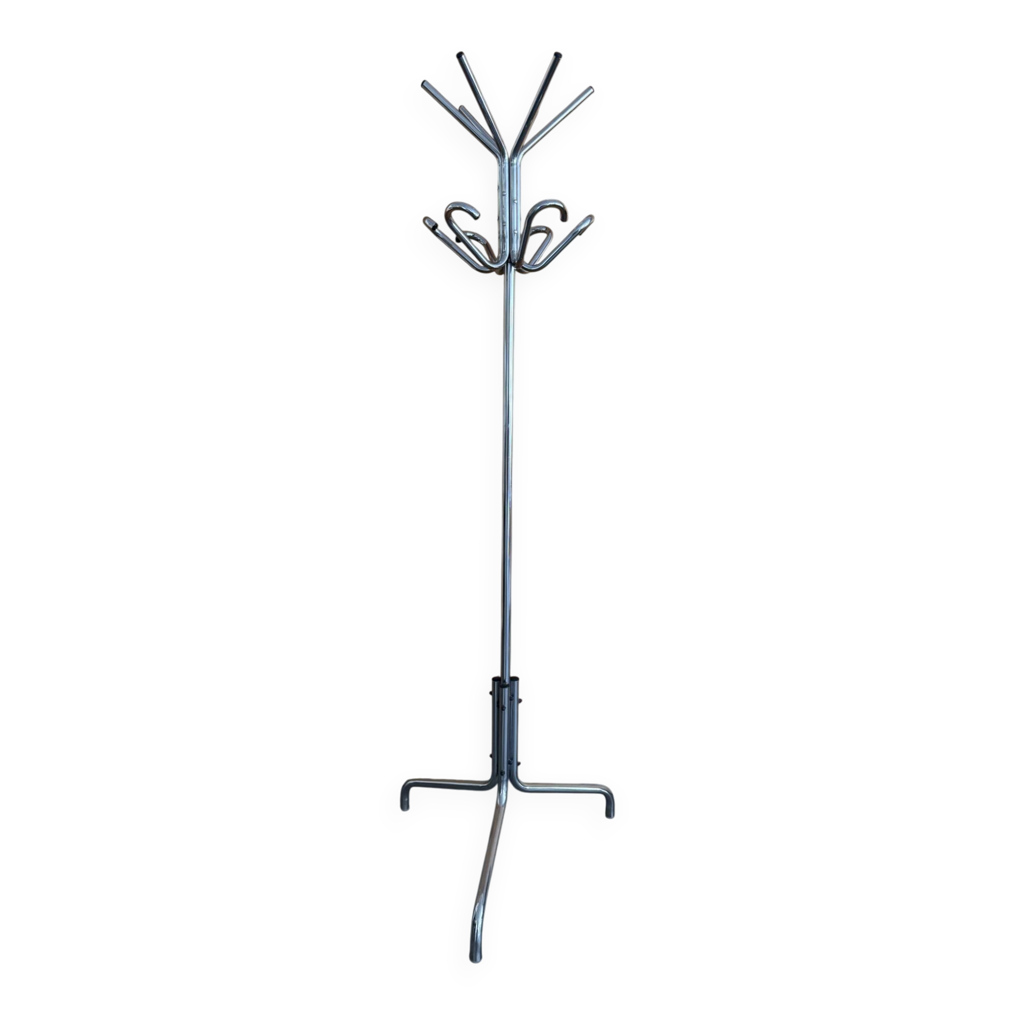 Portemanteau perroquet métal chromé