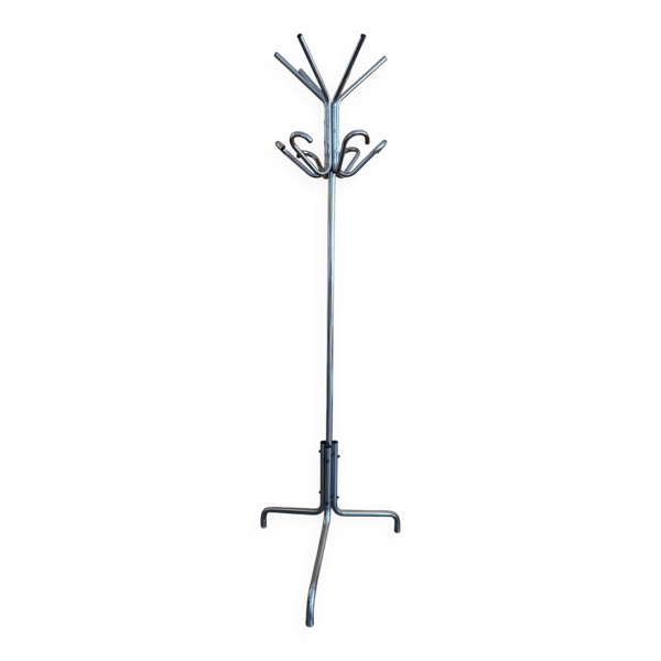 Portemanteau perroquet métal chromé