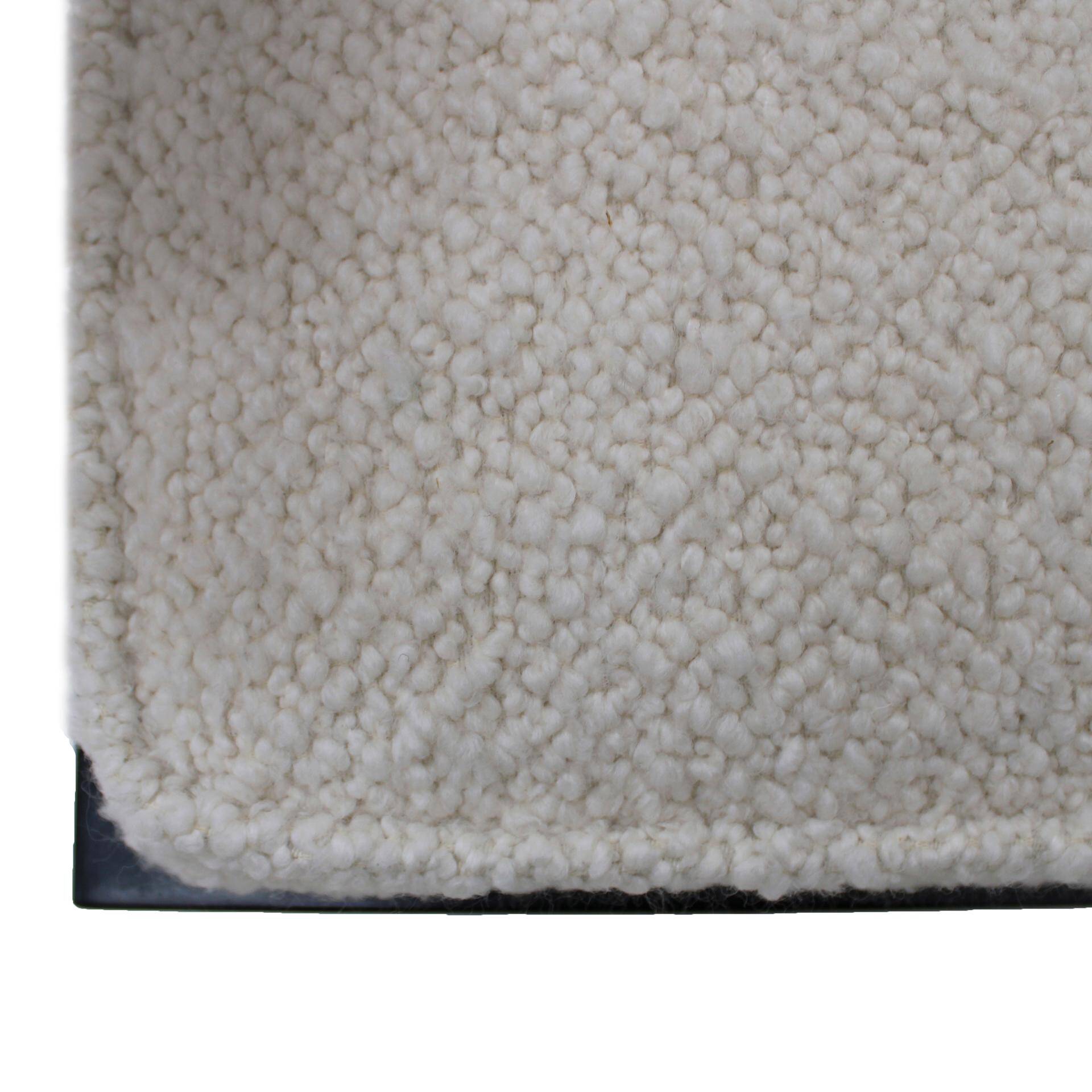 Mid Modern Ettore Sottsass Lodge Italian Black Metal and Wool Chairs, Set of Six