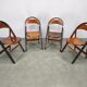 Set of Four Bauhaus Folding Chairs B751 by Ligna, Czechoslovakia 1930s