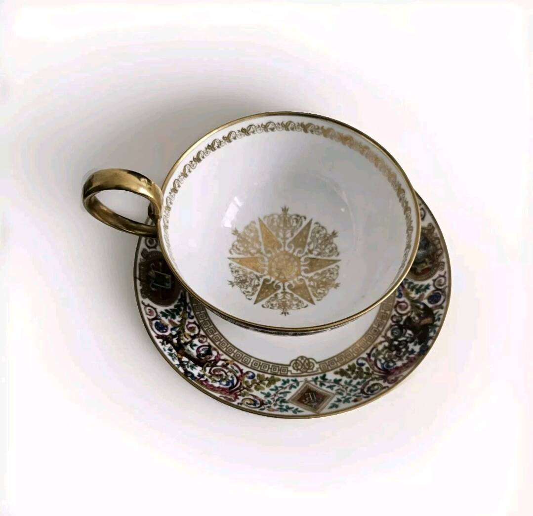 Sèvres cup and saucer 1846