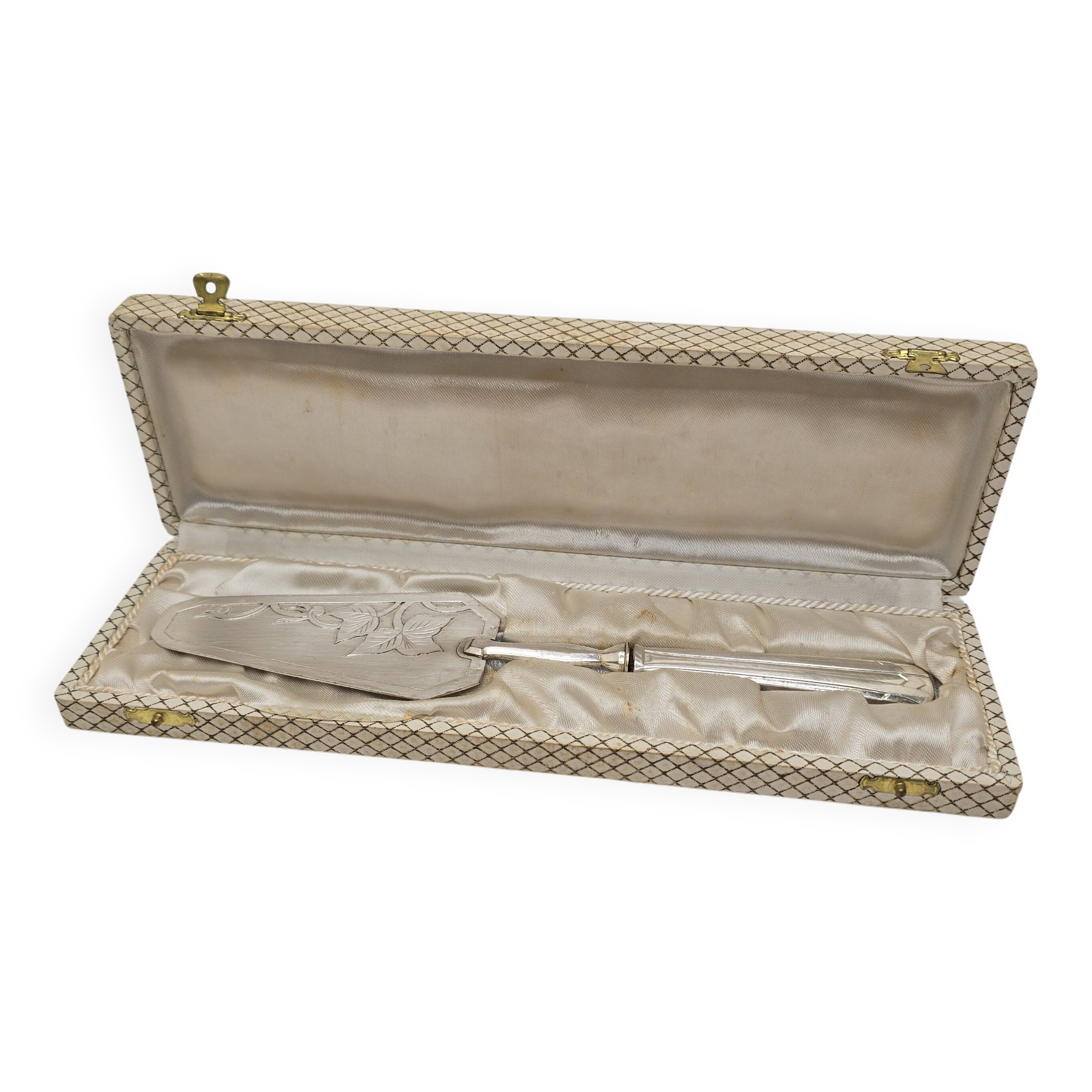 Art Deco silver-plated pie server