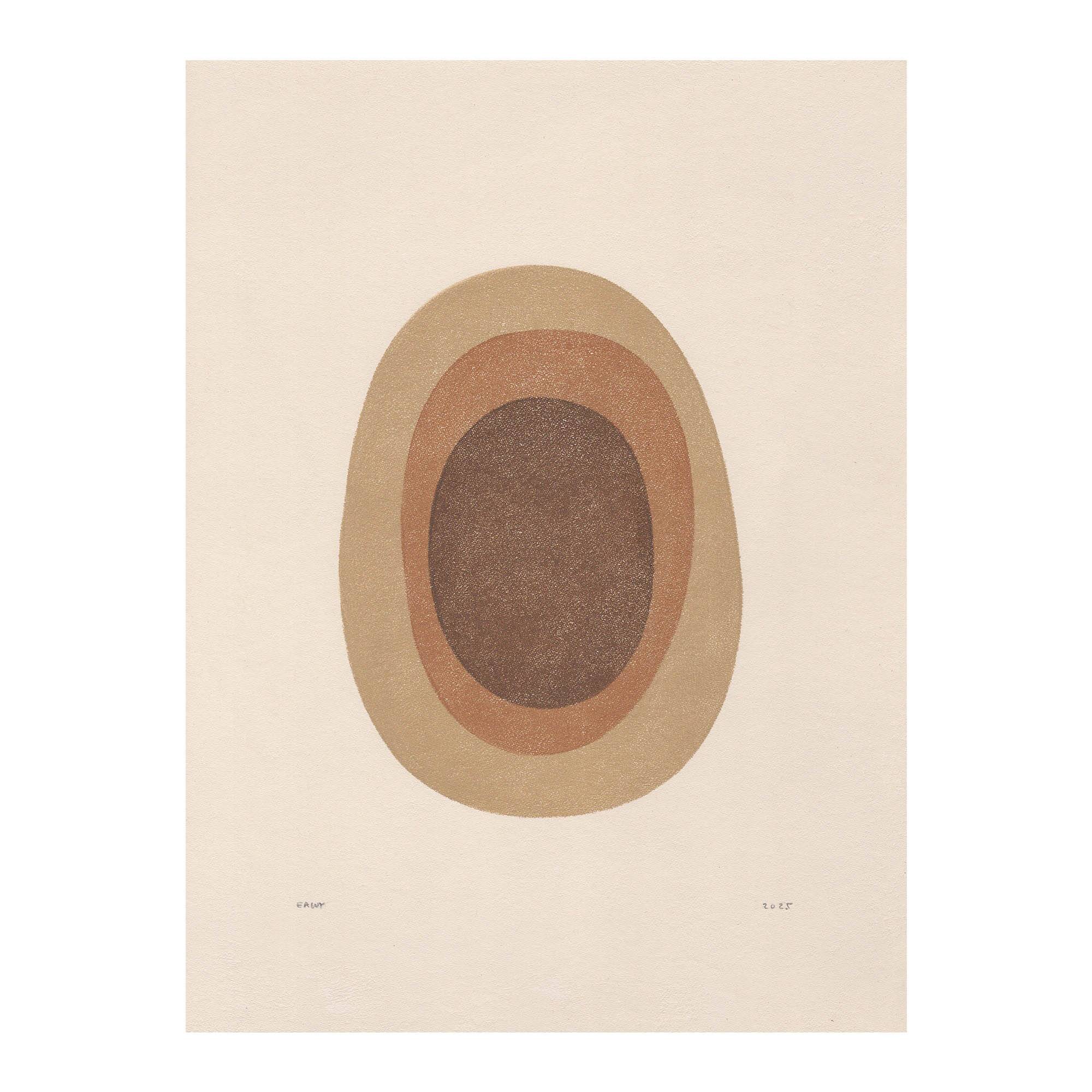 Abstract painting 30x40cm - painting B 248 signed Eawy