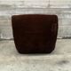 Vintage chocolate velvet armchair 1970 (roset line rock ducaroy)