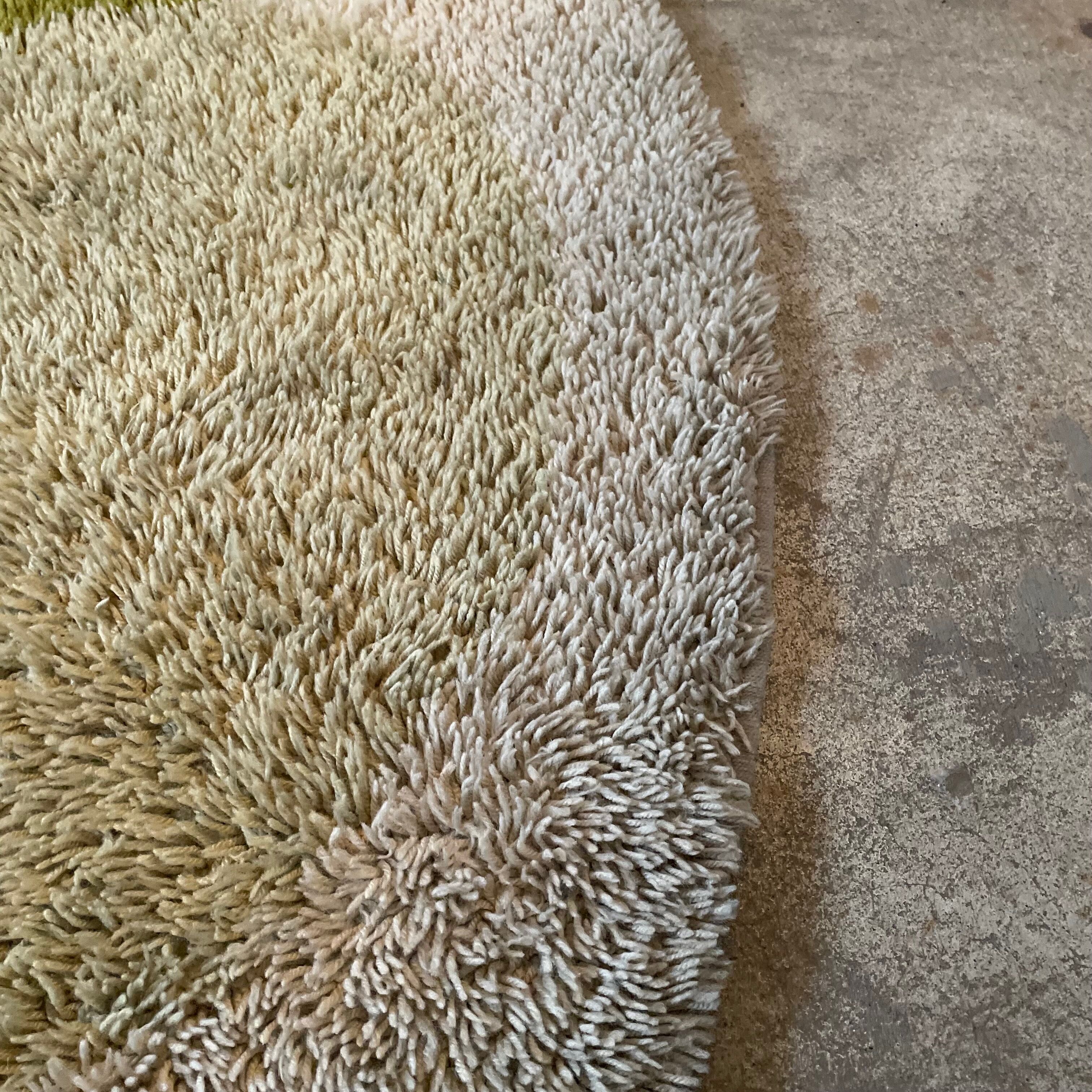 Xl psychedelic high pile rya rug desso netherlands, 1970s