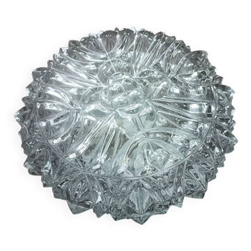 Plafonnier, applique vintage verre moulé