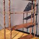 19th century molded mahogany wall shelf Louis-Philippe