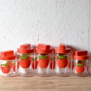 Set of 5 vintage Henkel Pommes pots - advertising edition for Gulf