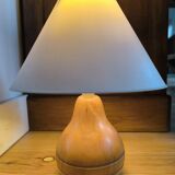 Wooden ball table lamp