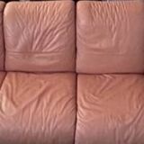 Vintage leather sofa Ligne roset