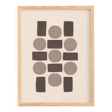 Peinture abstraite signée Eawy
