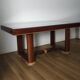 Table architecturale style Art Déco & tiroirs secrets (1970)